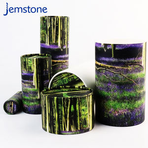 Boîte de tubes en papier cadeau cosmétique en carton cylindre artisanal personnalisé emballage de tube en papier rond pour café kraft brun peut - Product Image 3