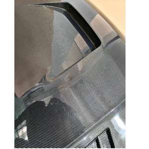 Pour VW <span class=keywords><strong>POLO</strong></span> <span class=keywords><strong>GTI</strong></span> 2018-2020 capot moteur de voiture couvre capot en Fiber de carbone capot avant évents Bodykit - Product Image 5