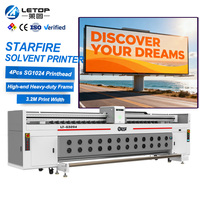 Impresora digital de vinilo PVC automática LETOP Starfire 1024 de 3.2M con cabezal de 1024 puntos, plotter de rollo a rollo, máquina impresora de solvente