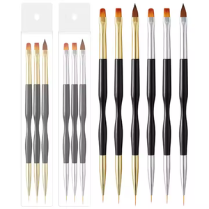 Japanisches Nylon-Nagel kunstwerk zeug für zwei Zwecke Gouhua Gouline Mehrzweck-Lichttherapie <span class=keywords><strong>stift</strong></span> Flache grenz überschreitende Einzel nagel bürste - Product Image 6