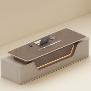 Chất lượng cao bàn điều hành thiết kế hiện đại mới nhất điện nâng Ông Chủ Bàn đồ nội thất văn phòng nâng điện bảng phụ - Product Image 1