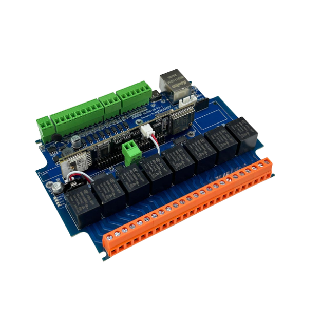 KinCony KC868-A8V3 8-Channel ESP32-S3 Smart Home Relay Module with OLED Display and WiFi App Control
