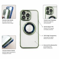 Étui magnétique de luxe en PC électroplaqué, anti-jaunissement, avec film de protection d'objectif intégré pour iPhone 16 15 Pro 14 13 12 11 18 17