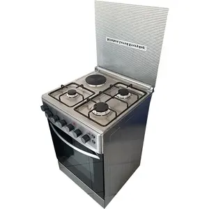 Cuisine Four intégré Cuisinière autoportante 4 brûleurs Cuisinière à gaz/électrique avec four