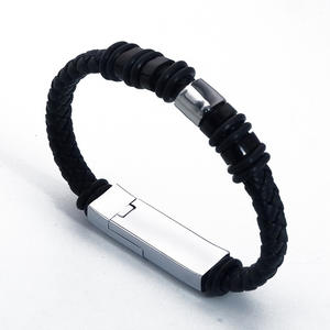 Vendita calda 22.5 centimetri trasporto Marittimo A Corto di Ricarica <span class=keywords><strong>USB</strong></span> Cavo Dati Per Il <span class=keywords><strong>Iphone</strong></span> Tipo C <span class=keywords><strong>Micro</strong></span> Caricatore Cavo <span class=keywords><strong>USB</strong></span> Braccialetto di Cuoio - Product Image 5