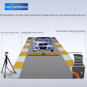 Système d'inspection mobile des véhicules Qigong avec caméra HD, lumière, acier inoxydable, protection IP68, hauteur de <span class=keywords><strong>4</strong></span> pouces - Product Image 2
