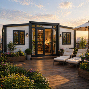 Casa Contenedor Expandible <span class=keywords><strong>de</strong></span> 40 Pies, Color <span class=keywords><strong>Madera</strong></span>, 72 Metros Cuadrados, <span class=keywords><strong>con</strong></span> 3 Dormitorios y Baño - Product Image 1