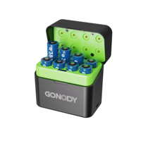 Chargeur intelligent pour piles Li-Ion/NiMH AA et AAA avec indicateur de charge LED, support de charge 1,5 Volt