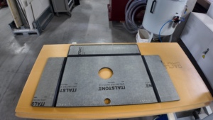 Coupeur de tuiles de découpeuse de Jet d'eau de YCWJ 75KW/100HP pour l'évier de marbre - Product Image 2