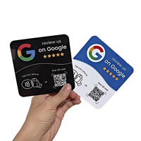 Autocollant de carte de visite en PVC imperméable, résistant aux intempéries, réutilisable, avec puce RFID, code QR, NTAG213/215/216 NFC ISO 14443A