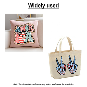 Autocollants de transfert de logo pour tissu personnalisé rétro 4 juillet clair Film DTF impression jour de l'indépendance américaine maman bébé presse à chaud - Product Image 6