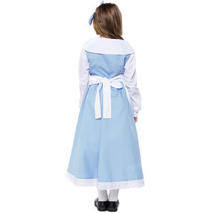 Costume da <span class=keywords><strong>cameriera</strong></span> Principessa Alice, abito bianco e blu con grembiule da <span class=keywords><strong>cameriera</strong></span> per <span class=keywords><strong>bambina</strong></span> DISP-007 - Product Image 4