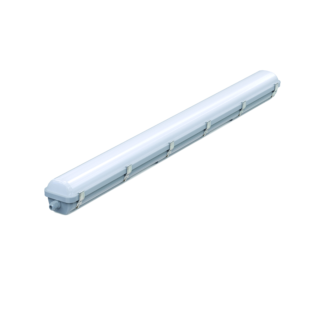 CB CE SAA 20-60W 600-2400mm 140lm/W 4ft IP65 Waterproof LED Tri-Proof Light 100-277V Linkable LED Batten for Warehouse/Factory