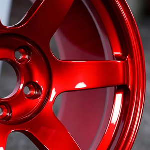 Glanzend rode diepe concave gesmede lichtmetalen velgen <span class=keywords><strong>16</strong></span> 17 19 19 20 inch monoblock racevelgen voor personenauto's - Product Image 6