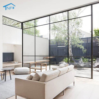 NF China, marco de marco fijo grande personalizado, ventanas para Villa, diseño moderno, pantalla de acero inoxidable para sala de estar, cocina
