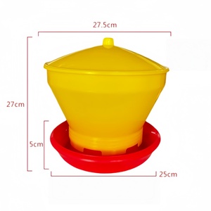 Comedero Automático para Aves de Corral Estilo Americano de 6 kg, Kit de Cubeta de Alimentación para Pollos, Patos y Gansos de Plástico Reforzado - Product Image 6