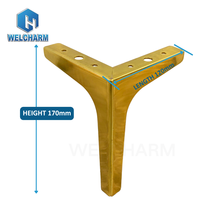 Foshan Welcharm Pieds en métal chromé Design moderne durable pour canapé pour hôtels salons appartements