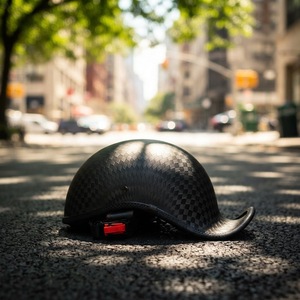 Casque de moto <span class=keywords><strong>en</strong></span> fibre de carbone, style beanie ducktail, demi-casque d'été pour hommes et femmes, casque de sécurité vintage pour cruiser - Product Image 1