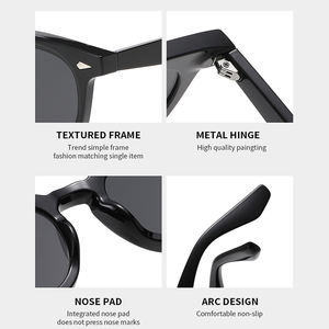 <span class=keywords><strong>Gafas</strong></span> de <span class=keywords><strong>Sol</strong></span> Unisex UV400 con Bisagras Metálicas, Logotipo Personalizado, Montura Cuadrada, Estilo Vintage Clásico, Diseño de Diseñador, para Hombre y Mujer, Venta al Por Mayor 2026 - Product Image 2