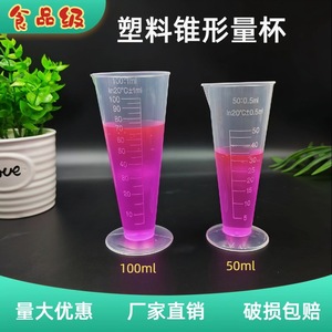 Taza Medidora Cónica de Plástico de 50 ml y 100 ml con Graduaciones para Medición de Líquidos, Envase General - Product Image 5