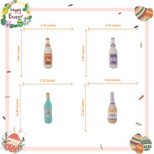 D <span class=keywords><strong>KING</strong></span> Peluche Vin Bière Bouteille de <span class=keywords><strong>Champagne</strong></span> Jouets pour chiens de Pâques Jouets grinçants pour chiens - Product Image 4