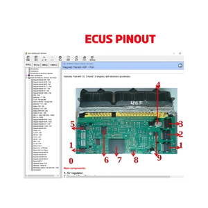 ECUS 핀아웃 전자 책 수리 소프트웨어 Immo 위치 멀티 미터 트랜지스터 Eiprom RAM PAL 디코더 - Product Image 1