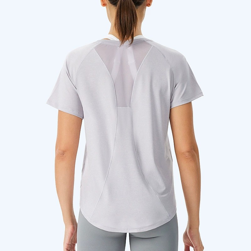 Loose Fit Women's Quick Dry T-Shirt, Breathable Summer Running Top, Opaque Casual Yoga Shirt Outdoor Sports 6 Colors