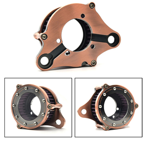 Kit de filtro de aire transparente de cobre CNC para motocicleta Harley XL883 XL1200 X48, limpiador de aire retro vintage - Product Image 2