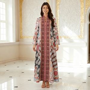 Robe Abaya Élégante de Qualité Supérieure Personnalisée pour Femmes Musulmanes Convient aux Mariages et aux Événements de Fête - Product Image 3