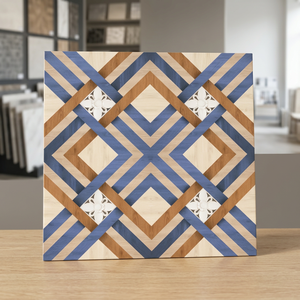 Carreaux de sol extérieurs en céramique effet bois de qualité supérieure 400x400mm, résistants à l'usure et imperméables, pour usage commercial (vente directe fabricant) - Product Image 3