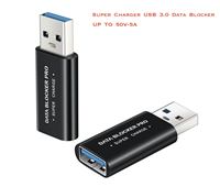 Bloqueur de données USB-A, adaptateur USB-A vers USB en alliage d'aluminium, prend en charge la charge rapide, empêche le vol de données pour iPhone iPad, compatible OEM
