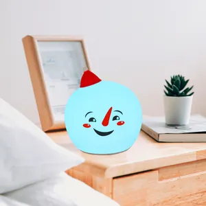 Neues Produkt Silikon Schneemann LED-Licht Kinder Geschenk Nachtlicht für Home Holiday Dekoration