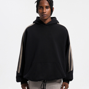 Sudadera <span class=keywords><strong>con</strong></span> Capucha Personalizada al por Mayor <span class=keywords><strong>con</strong></span> Logotipo, 100% Algodón, 420 g/m², Sudadera <span class=keywords><strong>con</strong></span> Capucha para Hombre, <span class=keywords><strong>Tres</strong></span> Rayas, Estilo Urbano, Felpa Francesa, Sudadera <span class=keywords><strong>con</strong></span> Capucha Lisa y Pesada - Product Image 1