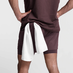 <span class=keywords><strong>Shorts</strong></span> Deportivos de Poliéster con Spandex para Correr para Hombre con Logotipo Personalizado al por Mayor - Product Image 6