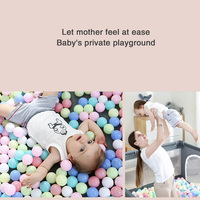 Parc pour bébé au design moderne, grand, carré, portable, pliable, clôture de sécurité en maille, parc pour enfants intérieur et extérieur
