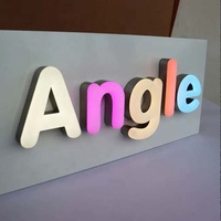 Enseigne murale de bureau extérieure étanche avec logo 3d personnalisé Signalisation intérieure avec lettre de la chaîne Led