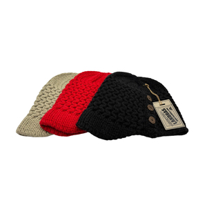 Gorro de Punto de Calidad Taiwanesa LANDBAS para Mujer, 56-58 cm, con Parche de Cuero, Estilo Casual Personalizado, Diseño Adorable para Regalo de Navidad - Product Image 2