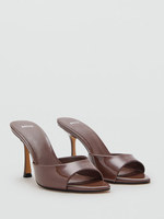 Mules d'été MNG pour femmes 2026 – Talon aiguille 8 cm, bout ouvert, à enfiler, à bride unique, tendance, pour l'extérieur