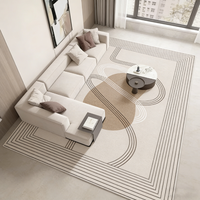 Tapis élégant en laine personnalisé, lavable, doux, antidérapant, pour salon, chambre, bureau et usage de prière