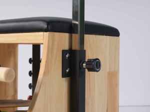 كرسي ووندا خشبي من خشب البلوط مخصص للاستوديوهات التجارية لليوجا والبيلاتس، محمول مع نوابض من الفولاذ المقاوم للصدأ قابل للتعديل لصحة الجسم - Product Image 2