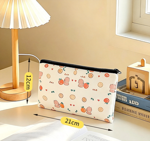 Ready Stock Available Pen Case Simple Style Pencil <b>Bag</b> Canvas Storage <b>Bag</b> Primary Secondary Students for Training Promotion - Product Image 1