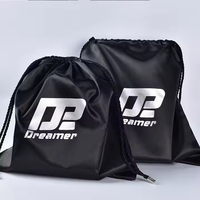 Chapeaux en satin de soie personnalisés Casquettes Sac à poussière pour cadeau d'achat Perruques à cordon imprimées avec logo personnalisé Emballage de cheveux Pochette en satin