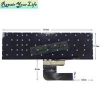 Clavier d'ordinateur portable rétroéclairé en anglais américain pour BMAX IPASON MaxBook P1 P1X P2 G154GPJ41 X15 X317A, nouveau clavier rouge