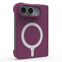 Coque de téléphone Duoable à double bordure, couleur vive, charnière intégrée, toucher soyeux, pour iPhone 18 Duo 18 Ultra, coque magnétique