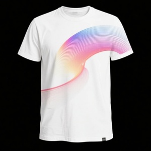 T-shirt léger à col roulé en maille unie pour homme - Idéal pour la randonnée, le camping, respirant, écologique, personnalisable - Product Image 5