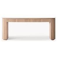 Console Murale Multifonctionnelle en Bois de Chêne Massif RH, Couleur Personnalisable, Style Rétro Américain, pour Entrée, Couloir et Salon