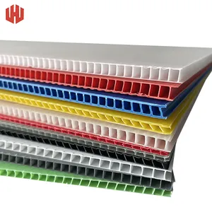 PP Corrugated Coroplast Board For Sign Color Corona PP Corrugated Plastic Sheet Advertising Hollow Plastic Board