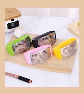 Stainless Steel Garlic Press Manual Garlic Mincer Chopping Garlic <b>Tools</b> Kitchen Gadgets <b>Tools</b> Curve <b>Fruit</b> <b>Vegetable</b> Cooking - Product Image 4