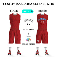 Ensemble de maillots de basket-ball sans manches personnalisés en gros, sublimation par transfert thermique, club, ligue, équipe, OEM, unisexe, séchage rapide
