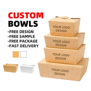 Boîte <span class=keywords><strong>à</strong></span> emporter en papier kraft, matériaux recyclés, étanche, conteneur alimentaire jetable en vrac, couvercle sécurisé, boîte <span class=keywords><strong>à</strong></span> lunch, emballage pour restaurant - Product Image 2
